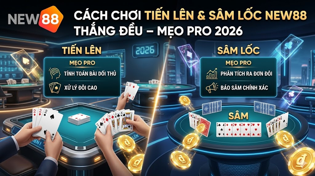Cách chơi tiến lên miền Nam và sâm lốc NEW88 cho người mới